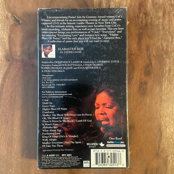 CeCe Winans - Live In Concert Lamb's Theater NY (VHS, 2000) Brand New Sealed - Picture 2 of 4
